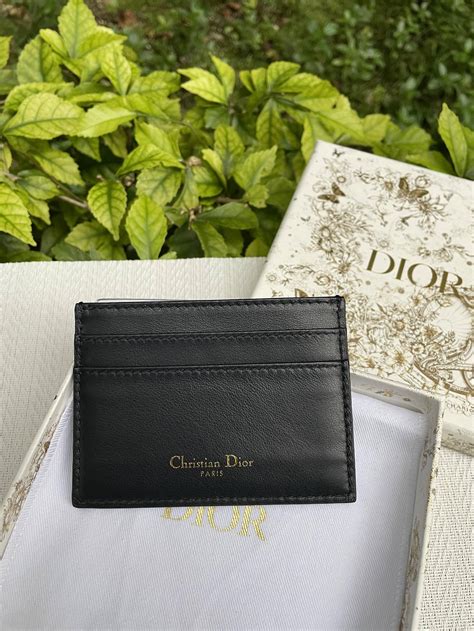 women dior card holder|authentic Dior monogram wallet.